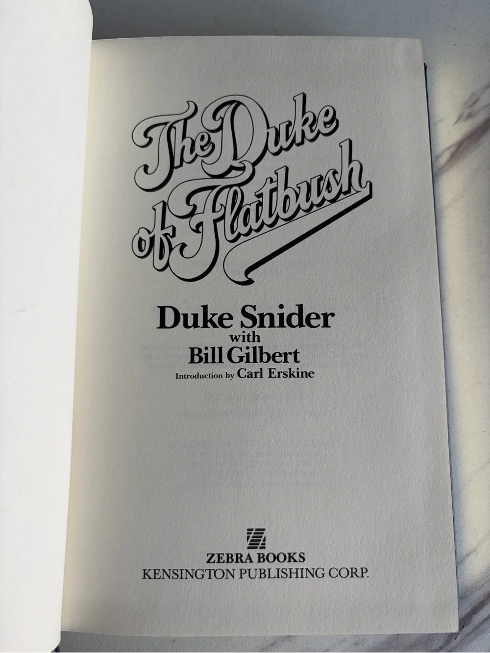 Duke Snider Signed The Duke of Flatbush Ltd #42/1000 Leatherbound Bill Gilbert
